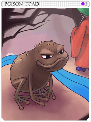 Poisonous Toad Card