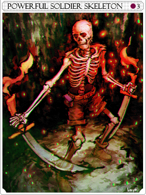 Enhanced Soldier Skeleton Card
